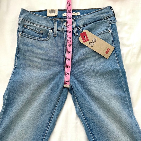 Levi’s 314 shaping straight jeans medium wash denim size 27 - Picture 5 of 9